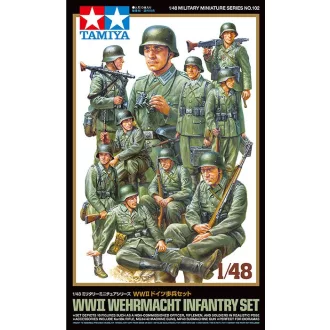 Tamiya WWII Wehrmacht Infantry Set - katonai figura makett