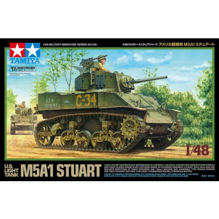 Tamiya U.S. Light Tank M5A1 Stuart makett
