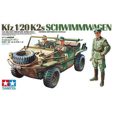 Tamiya Schwimmwagen Kfz.1/20K2s German Amphibious jeep makett