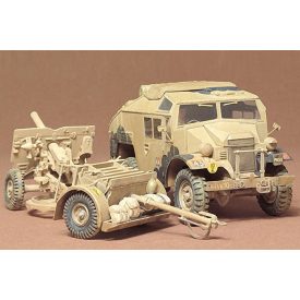 Tamiya British 25 Pndr Gun/Quad makett