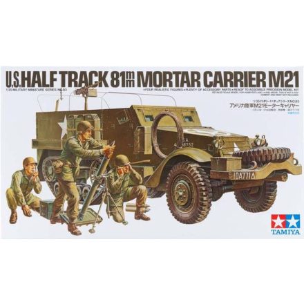 Tamiya U.S. Half Track 81mm Mortar Carrier M21 makett