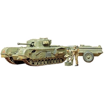 Tamiya Churchill Crocodile makett
