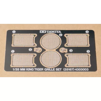   Tamiya King Tiger grille set - fotómaratott feljavító készlet