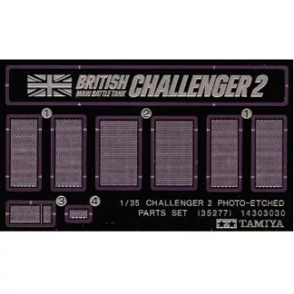   Tamiya Challenger 2 Photo-Etched Set - fotómaratott feljavító készlet