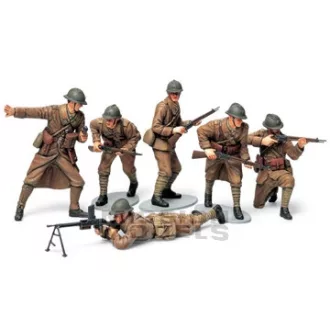 Tamiya French Infantry Set - katonai figura makett