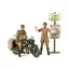 Tamiya British BSA M20 Motorcycle - w/Military Police Set makett
