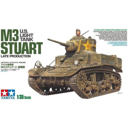 Tamiya U.S. Light Tank M3 Stuart Late Production makett