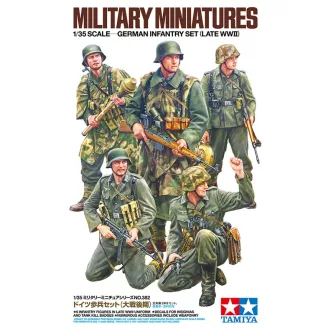   Tamiya German Infantry Set (Late WWII) - katonai figura makett