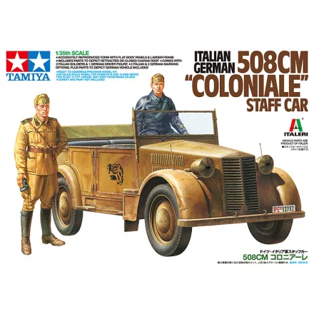 Tamiya Fiat 508CM Coloniale Staff Car Italian/German makett