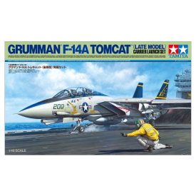 Tamiya F-14A Tomcat (Late Model) Carrier Launch Set makett