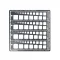 Tamiya Modeling Template Square 1-10 - gravírozó sablon