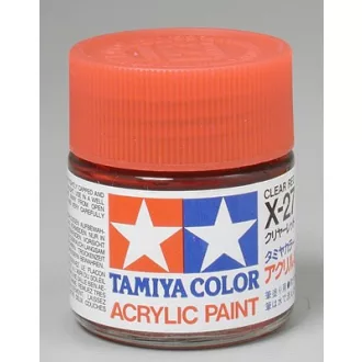 Tamiya Mini Acrylic X-27 Clear Red