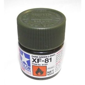 Tamiya Mini Acrylic XF-81 Dark Green 2 RAF