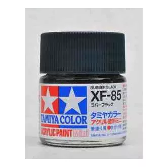 Tamiya Mini Acrylic XF-85 Rubber Black