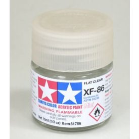 Tamiya Mini Acrylic XF-86 Flat Clear