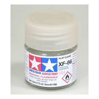 Tamiya Mini Acrylic XF-86 Flat Clear