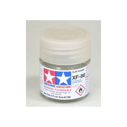 Tamiya Mini Acrylic XF-86 Flat Clear