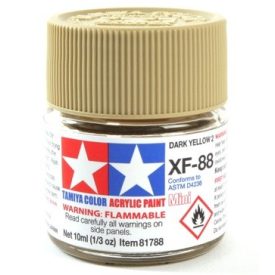Tamiya Mini Acrylic XF-88 Dark Yellow 2