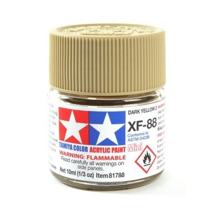 Tamiya Mini Acrylic XF-88 Dark Yellow 2
