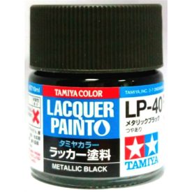 Tamiya Lacquer LP-40 Metallic black