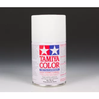 Tamiya PS1 White Spray Matt - polikarbonát festékspray