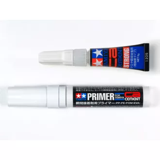   Tamiya CA Cement & Primer Set (PP/PE/POM/EVA) - makettragasztó
