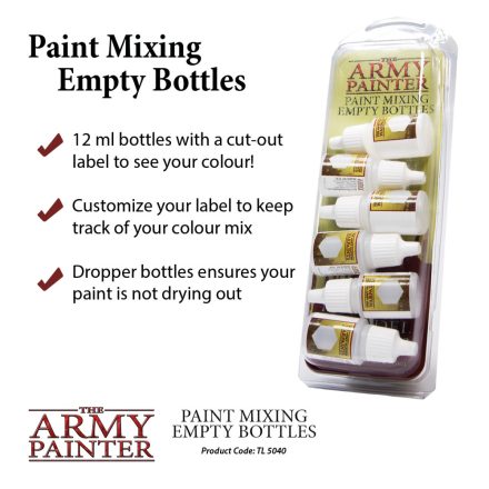 The Army Painter Paint Mixing - festékkeverő üvegek