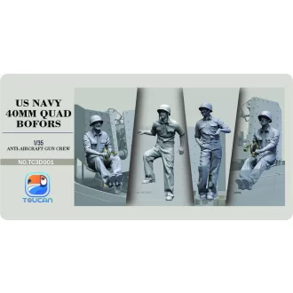 Toucan Model ANTI-AIRCRAET GUN CREW figura készlet