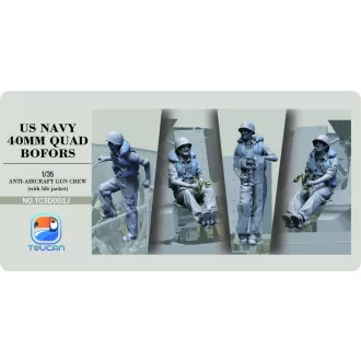   Toucan Model ANTI-AIRCRAET GUN CREW (with life jacket) figura készlet
