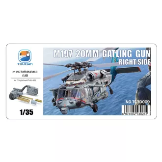   Toucan Model M197 20MM GATLING GUN RIGHT SIDE (for “Knighthawk”MH-60S) műgyanta repülő kiegészítő