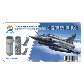   Toucan Model Mirage 2000 D/N 3D RESIN PRINTS OF ENGINES AND SEATS műgyanta repülő kiegészítő