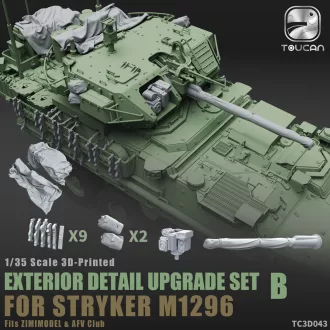   Toucan Model 3D- Printed EXTERIOR DETAIL UPGRADE SET B for STRYKER M1296 műgyanta harcjármű kiegészítő