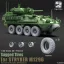 Toucan Model 3D-Printed Sagged Tires for STRYKER M1296 műgyanta harcjármű kiegészítő