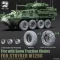Toucan Model 3D-Printed Tire with Snow Traction Chains for STRYKER M1296 műgyanta harcjármű kiegészítő
