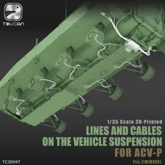   Toucan Model HVDRAULGLNES AND CABLES for ACV-P műgyanta harcjármű kiegészítő
