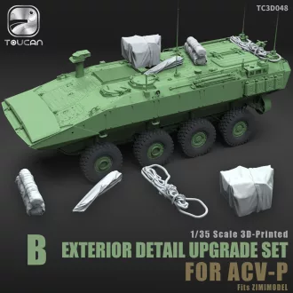   Toucan Model EXTERIOR DETAIL UPGRADE SET B FOR ACV-P műgyanta harcjármű kiegészítő
