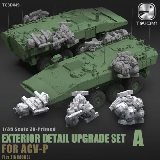   Toucan Model EXTERIOR DETAIL UPGRADE SET B FOR ACV-P műgyanta harcjármű kiegészítő