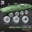 Toucan Model SAGGED TIRES & SPARE TIRE FOR ACV-P műgyanta harcjármű kiegészítő