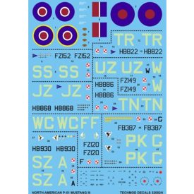 Techmod North American P-51 Mustang III matrica