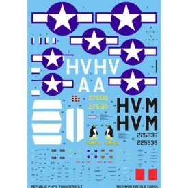 Techmod Republic P-47D Thunderbolt Razorback matrica