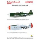 Techmod Republic P-47D Thunderbolt Razorback matrica