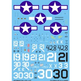 Techmod Grumman F6F-3 Hellcat matrica