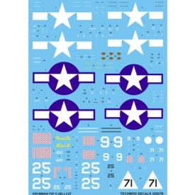 Techmod Grumman F6F-5 Hellcat matrica
