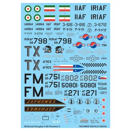 Techmod F-4D Phantom II matrica