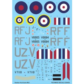Techmod Hawker Hurricane I matrica