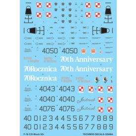 Techmod General Dynamics F-16C/D Block 52+ matrica