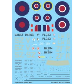 Techmod Supermarine Spitfire IX matrica