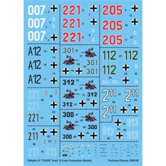   Techmod Pz.Kpfw.VI Tiger Ausf.E (Late Production Model) matrica