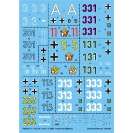   Techmod Pz.Kpfw.VI Tiger Ausf.E (Mid Production Model) matrica