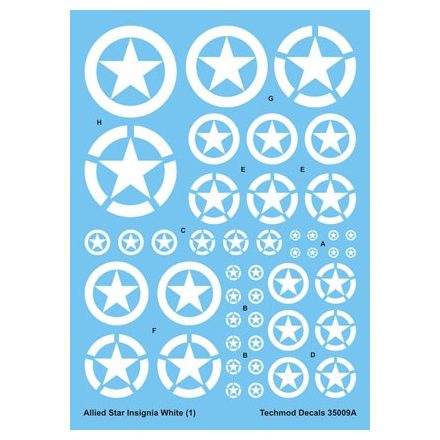 Techmod Allied Star Insignia White matrica